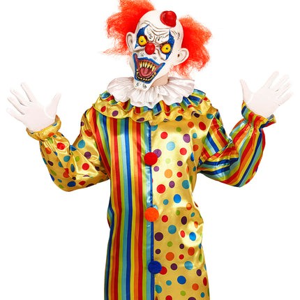 e-carnavalskleding-SYK Masker killer clown met rode haren