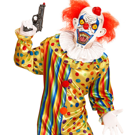 e-carnavalskleding-SYK Masker killer clown met rode haren