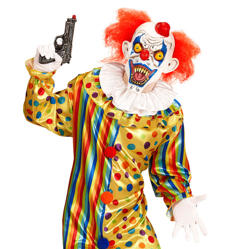 e-carnavalskleding-SYK Masker killer clown met rode haren