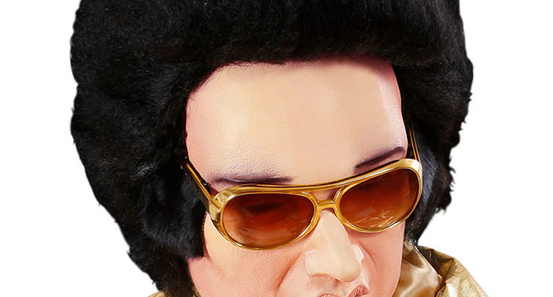e-carnavalskleding-SYK Masker Latex/Schuim King Of Rock Met Haar