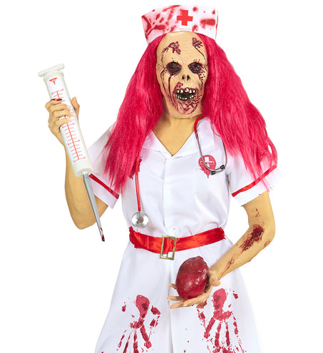 e-carnavalskleding-SYK Masker Zombie Verpleegster