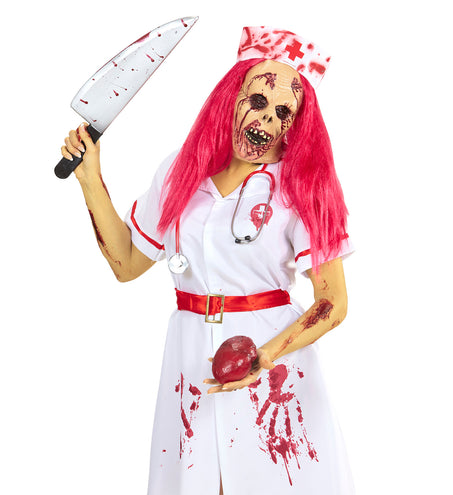 e-carnavalskleding-SYK Masker Zombie Verpleegster