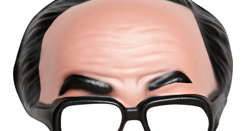 e-carnavalskleding-SYK masker zonder kin met bril en zwarte haarlijn