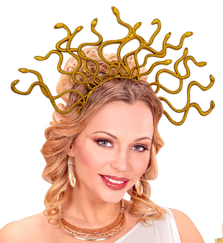 e-carnavalskleding-SYK Medusa diadeem goud