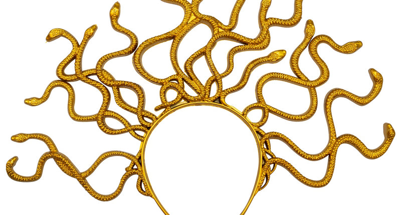 e-carnavalskleding-SYK Medusa diadeem goud