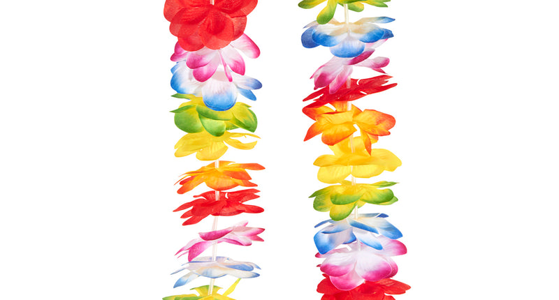 e-carnavalskleding-SYK Meerkleurige Hawaii ketting Bo