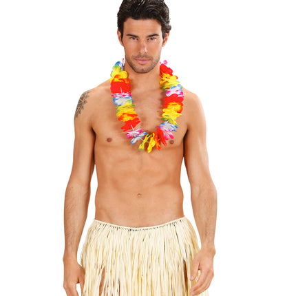 e-carnavalskleding-SYK Meerkleurige Hawaii ketting Bo