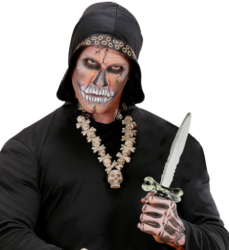 e-carnavalskleding-SYK Mes halloween met schedels