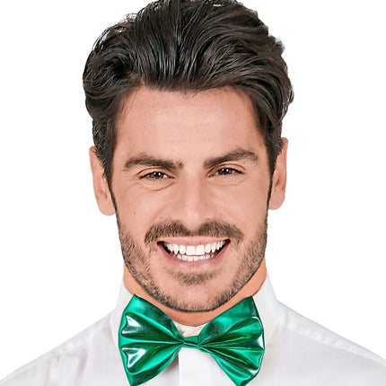 e-carnavalskleding-SYK Metallic groene strikjes