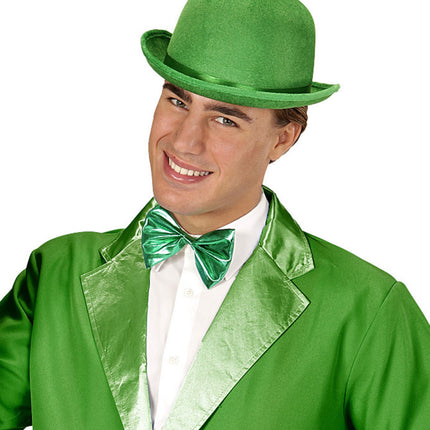 e-carnavalskleding-SYK Metallic groene strikjes
