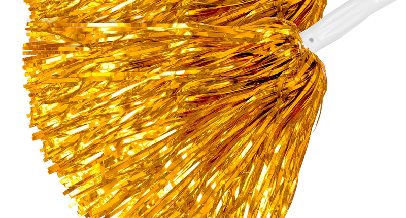 e-carnavalskleding-SYK Metallic pompons set goud