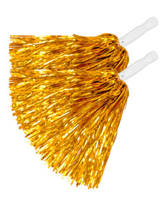 e-carnavalskleding-SYK Metallic pompons set goud