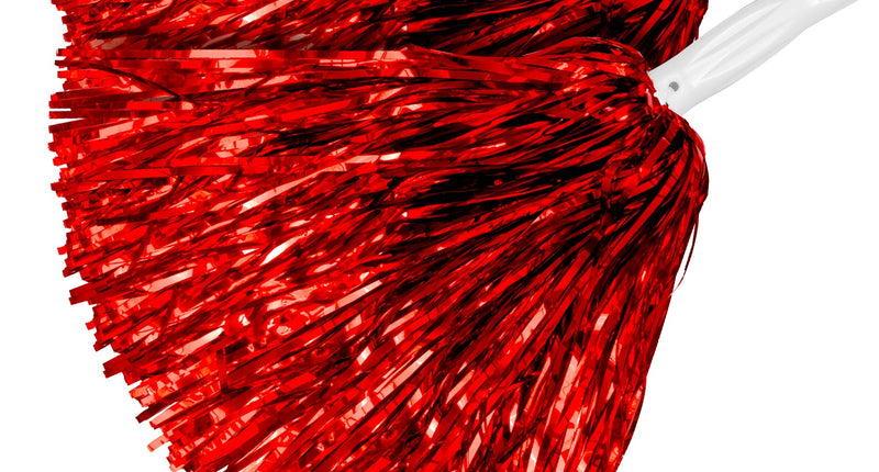 e-carnavalskleding-SYK Metallic pompons set rood