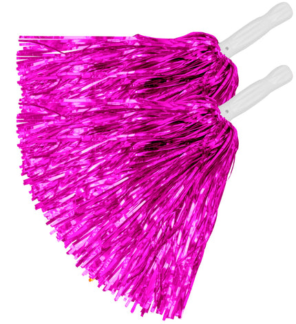 e-carnavalskleding-SYK Metallic pompons set roze