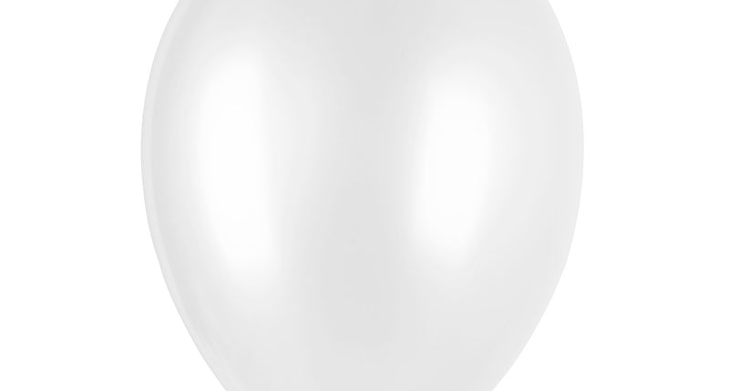 e-carnavalskleding-SYK Metallic witte ballonnen