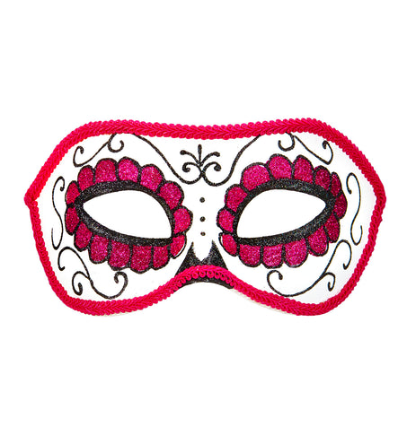e-carnavalskleding-SYK Mexicaanse oogmaskers roze met zwart