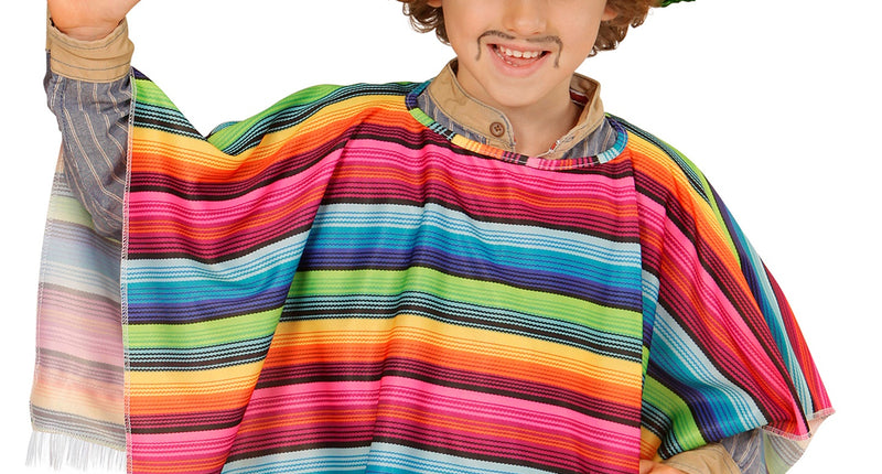 e-carnavalskleding-SYK Mexicaanse poncho kinderen