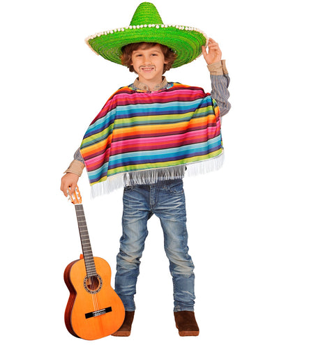 e-carnavalskleding-SYK Mexicaanse poncho kinderen