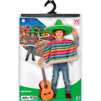 e-carnavalskleding-SYK Mexicaanse poncho kinderen