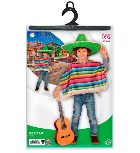 e-carnavalskleding-SYK Mexicaanse poncho kinderen
