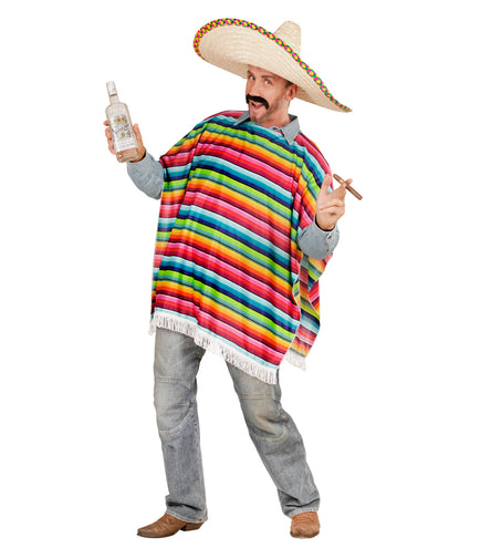 e-carnavalskleding-SYK Mexicaanse poncho volwassenen