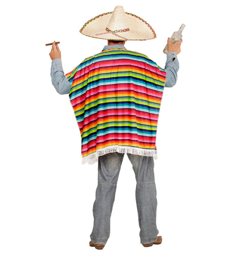 e-carnavalskleding-SYK Mexicaanse poncho volwassenen