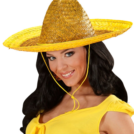 e-carnavalskleding-SYK Mexicaanse sombrero geel