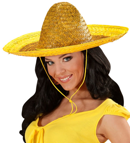 e-carnavalskleding-SYK Mexicaanse sombrero geel