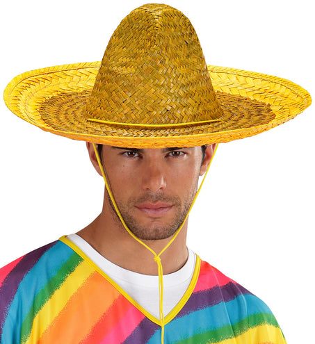 e-carnavalskleding-SYK Mexicaanse sombrero geel