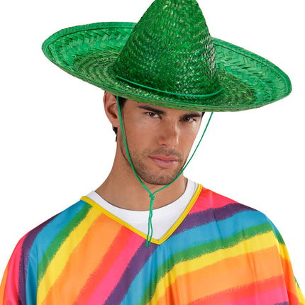 e-carnavalskleding-SYK Mexicaanse sombrero groen