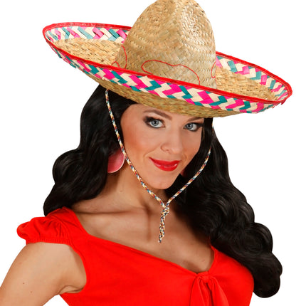 e-carnavalskleding-SYK Mexicaanse sombrero multi