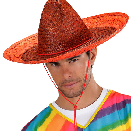 e-carnavalskleding-SYK Mexicaanse sombrero oranje