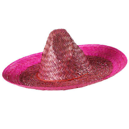 e-carnavalskleding-SYK Mexicaanse sombrero roze