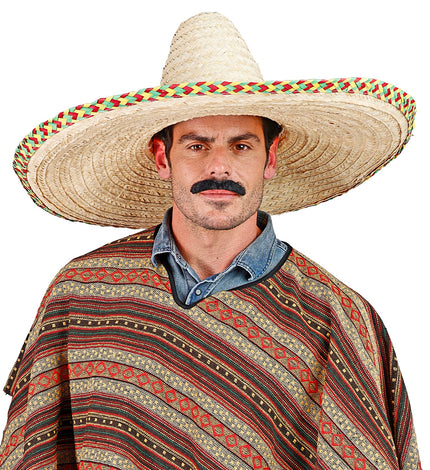 e-carnavalskleding-SYK Mexicaanse sombrero stro naturel