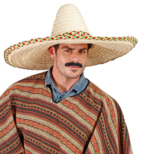 e-carnavalskleding-SYK Mexicaanse sombrero stro naturel