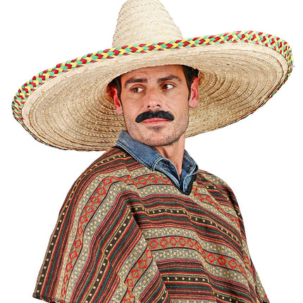 e-carnavalskleding-SYK Mexicaanse sombrero stro naturel