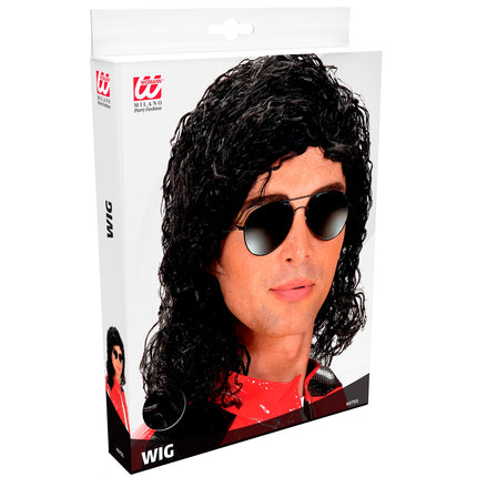 e-carnavalskleding-SYK Michael Jackson pruik King of Pop