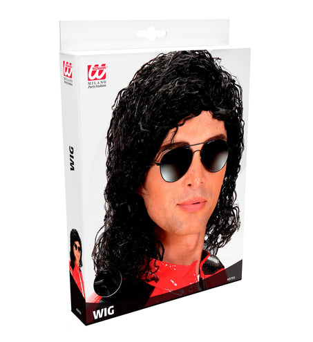 e-carnavalskleding-SYK Michael Jackson pruik King of Pop
