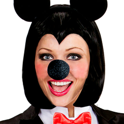 e-carnavalskleding-SYK Mickey neus muis zwart spons