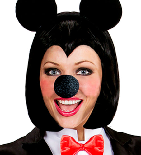 e-carnavalskleding-SYK Mickey neus muis zwart spons