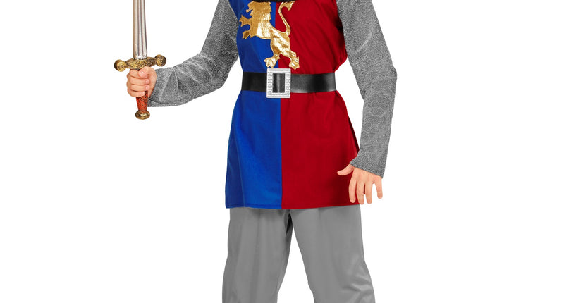e-carnavalskleding-SYK Middeleeuws ridderpak blauw
