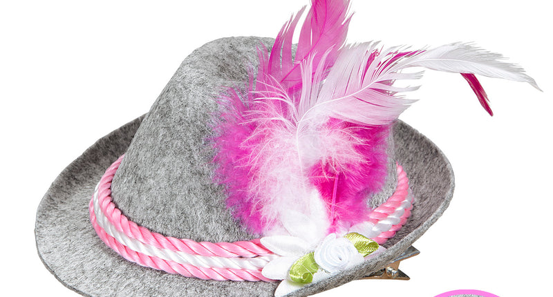 e-carnavalskleding-SYK Mini Beierse Fedora Rose