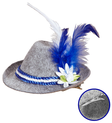 e-carnavalskleding-SYK Mini Beierse hoedjes in blauw