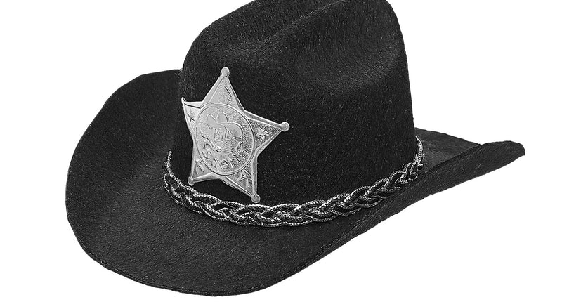 e-carnavalskleding-SYK Mini cowboyhoed zwart Dallas
