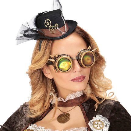 e-carnavalskleding-SYK Mini hoedje steampunk dames