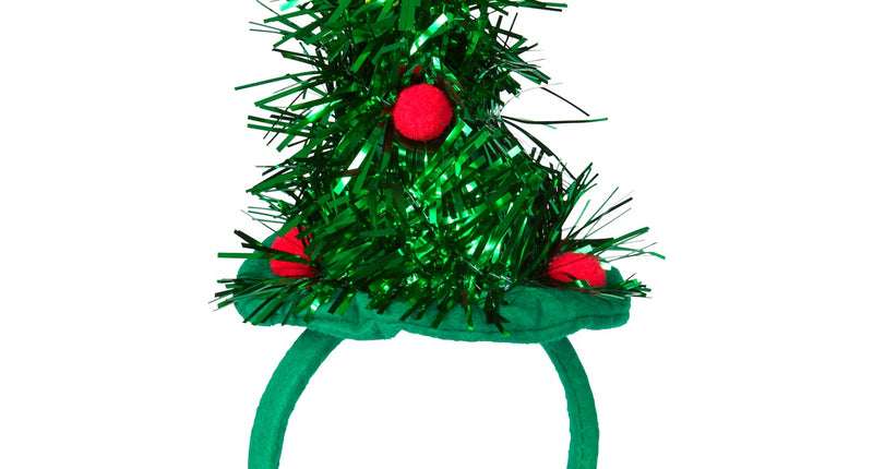 e-carnavalskleding-SYK Mini kerstboom op haarband