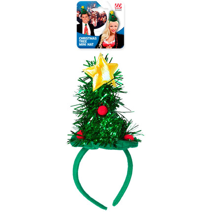 e-carnavalskleding-SYK Mini kerstboom op haarband