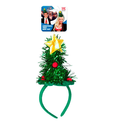 e-carnavalskleding-SYK Mini kerstboom op haarband