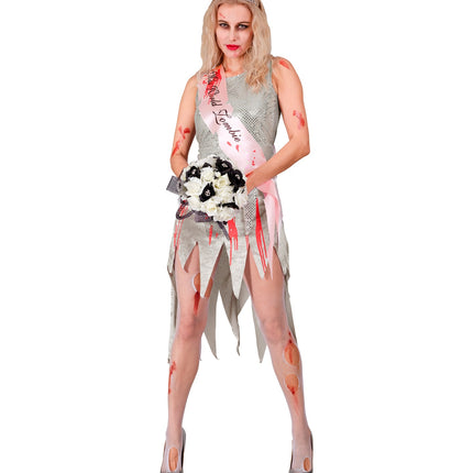 e-carnavalskleding-SYK Miss World zombie jurk voor Halloween