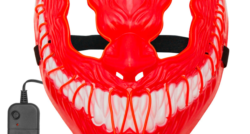 e-carnavalskleding-SYK Monster masker led rood
